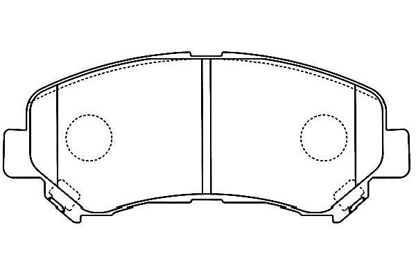 KAVO PARTS Комплект тормозных колодок, дисковый тормоз BP-6600